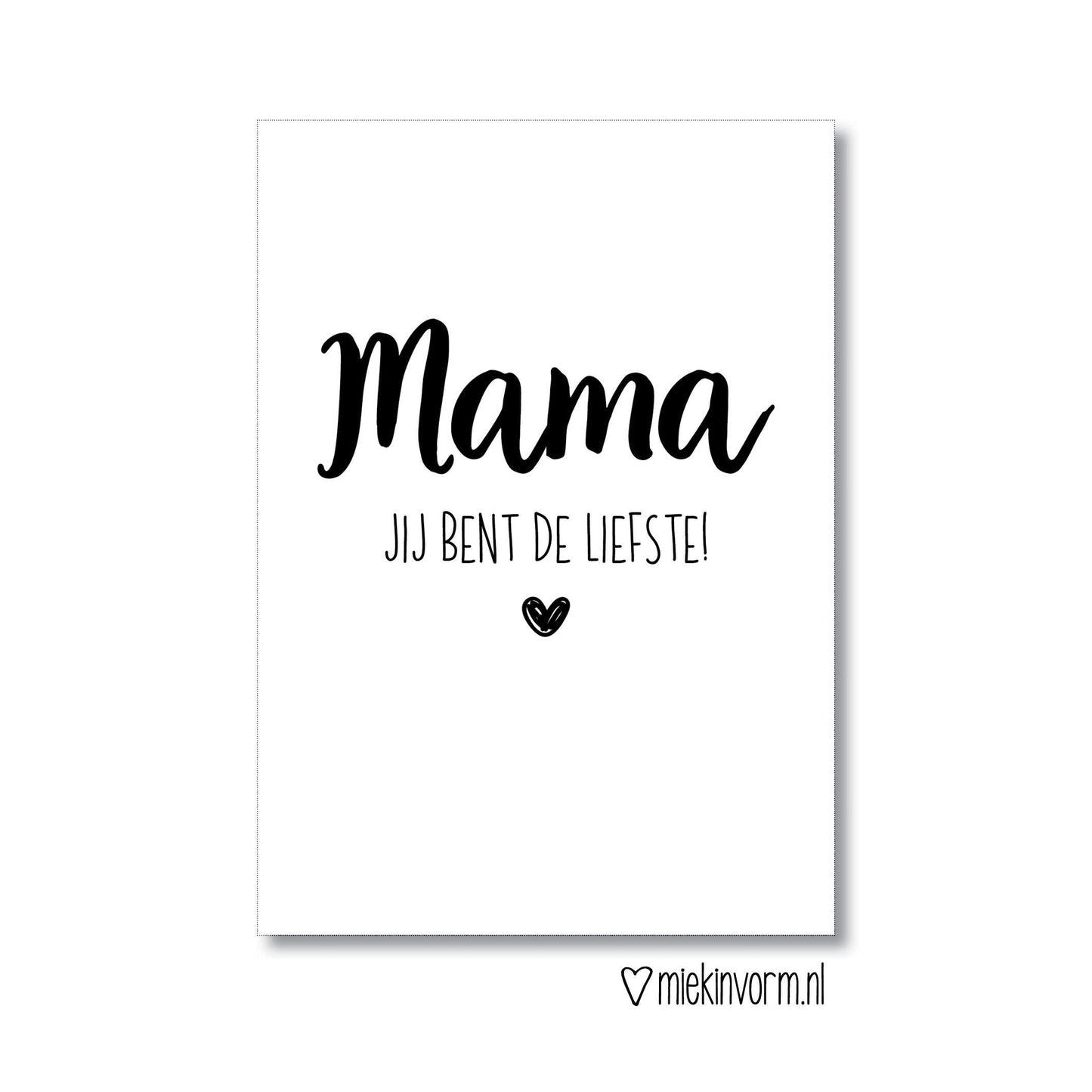 Kaart | Mama je bent de liefste - woongeluk4you